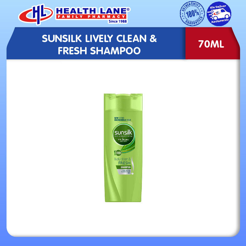 SUNSILK LIVELY CLEAN & FRESH SYAMPU 70ML